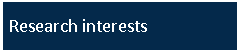 Text Box: Research interests
